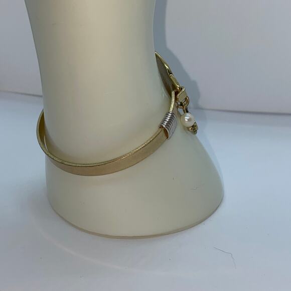 Nurses Do It With Love & Care Gold-Tone Charm Bangle Bracelet - Picture 3 of 6